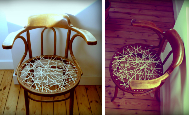 atelier 4/5 - atelier4cinquieme - mobilier - reuse slow design - brocante - chaise thonet - braided chair